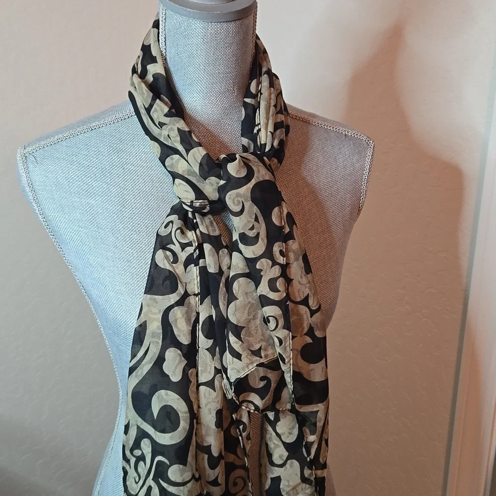 Two Tone Silk Scarf